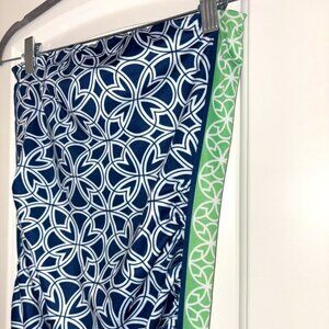 Gretchen Scott Strapless Ruched Summer Dress Cover-Up Blue Green size XS